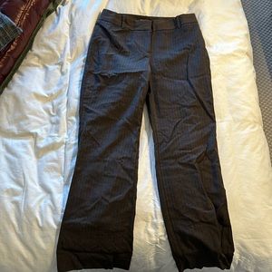 Ann Taylor trousers (brown striped, size 8P)